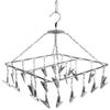 Synergy 25 Clips Stainless Steel Square Cloth Dryer | Cloth Hanger with Clips | Baby & Infant Clothes Drying Hanger | Undergarments & Socks Drying Rack (SY-CS15) view 1