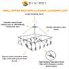 Synergy 25 Clips Stainless Steel Square Cloth Dryer | Cloth Hanger with Clips | Baby & Infant Clothes Drying Hanger | Undergarments & Socks Drying Rack (SY-CS15) view 3