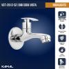 Kamal Brass Bib Cock Vista Tap with Wall Flange  Pack of 2 | Chrome Finish | Solid Brass Body | for Bathroom, Wash Basin, Utility Use | 3-Year Warranty view 3
