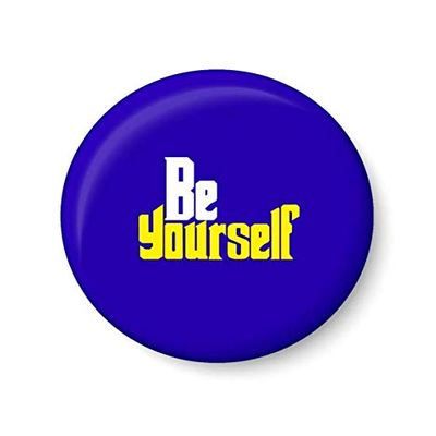 PEACOCKRIDE Be Yourself Fridge Magnet (Metal, Multicolour, 75mm)