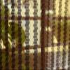 HOME UTSAV 2 Piece Sheer Strip Premium Tissue Net Polyester Curtains for Door 7 Feet, Brown view 2