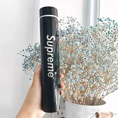 TOTO DEALS Stainless Steel Water Bottle, 260ml, Set of 1, Black