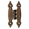Adonai Hardware Abib Antique Iron H Cabinet Hinge- Rust Living Finish (Supplied as 4 Pieces per Pack) view 2