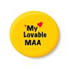 PEACOCKRIDE Love My Lovable MAA I Fridge Magnet (Metal, Multicolour, 75mm) view 1