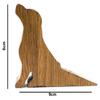 VAH New Dog Design Small Non-Slip Wooden Door Stoppers - to Stop Or Jam The Doors view 3
