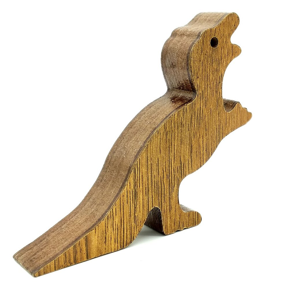 VAH New T-Rex Dinosaur Design Small Non-Slip Wooden Door Stoppers - to Stop Or Jam The Doors
