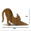 VAH New Cat Design Small Non-Slip Wooden Door Stoppers - to Stop Or Jam The Doors view 2