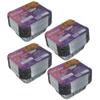 Freshee Aluminium Foil Container with Lid Silver Disposable Foil Container 450 ml Foil Container for Food Packing Baking- Pack of 4, 25 pcs Each Pack view 1