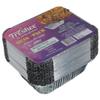 Freshee Aluminium Foil Container with Lid Silver Disposable Foil Container 450 ml Foil Container for Food Packing Baking- Pack of 4, 25 pcs Each Pack view 2