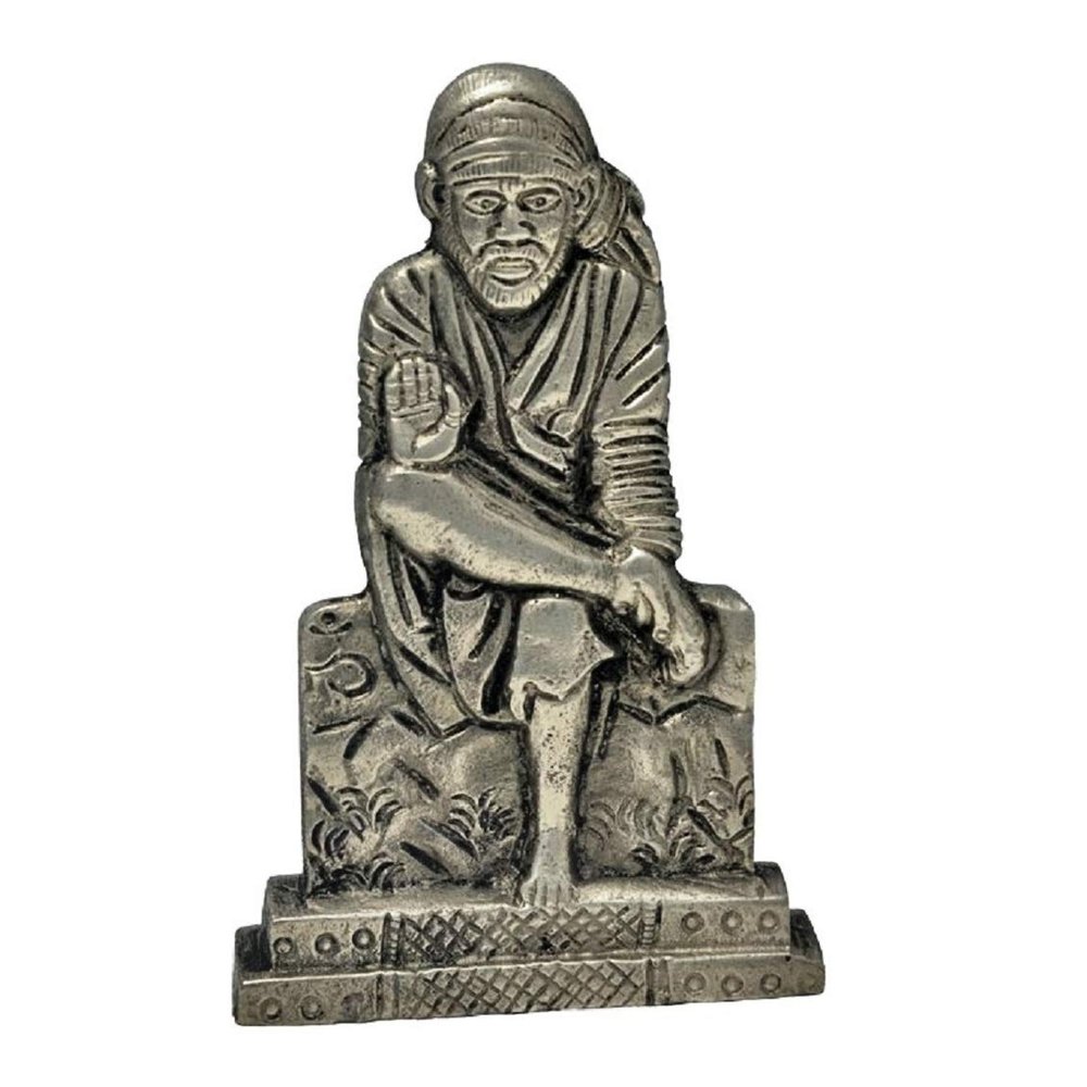 numeroastro Shri Sai Baba Idol in Panchdhatu (Small) (6 Cms) (1 Pc)