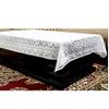 Chander Pure Cotton Design 6 Seater Center/Dinning Table Cover.(60x90,White) view 3