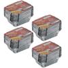 Freshee 250ml Disposable Aluminum Foil Containers with Lids, Pack of 100 (4x25 Pcs) Heavy-Duty Food Grade Trays for Baking, Meal Prep, Catering, Freezer Storage, Oven Safe Recyclable Takeaway Trays view 1