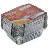 Freshee 250ml Disposable Aluminum Foil Containers with Lids, Pack of 100 (4x25 Pcs) Heavy-Duty Food Grade Trays for Baking, Meal Prep, Catering, Freezer Storage, Oven Safe Recyclable Takeaway Trays view 2