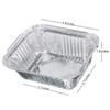 Freshee 250ml Disposable Aluminum Foil Containers with Lids, Pack of 100 (4x25 Pcs) Heavy-Duty Food Grade Trays for Baking, Meal Prep, Catering, Freezer Storage, Oven Safe Recyclable Takeaway Trays view 3