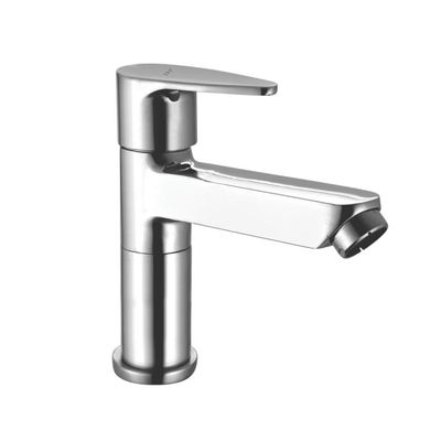 Zap Brezza Pillar Cock | Premium Brass Wash Basin Tap for Hot OR Cold Water | Elegant Chrome Finish | Modern Tall Design | Smooth Foam Flow