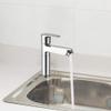 Zap Brezza Pillar Cock | Premium Brass Wash Basin Tap for Hot OR Cold Water | Elegant Chrome Finish | Modern Tall Design | Smooth Foam Flow view 3
