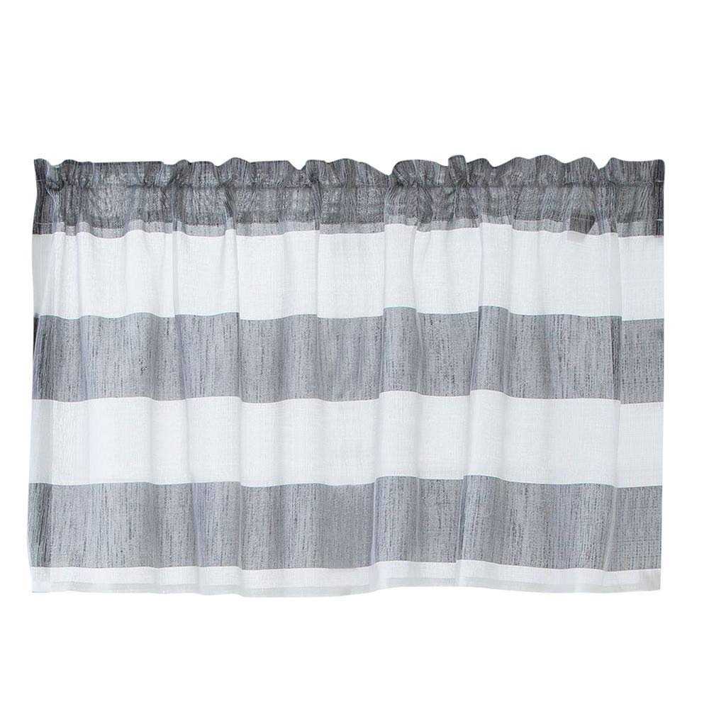 DZT1968 Plastic Rod Pocket Curtain (Grey, 74 X 90 cm)