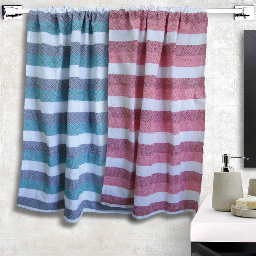 Athom Living Light Weight Cotton Premium Bath Towel 75x150 cm Pack of 2.