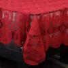 Chander Pure Cotton 6 Seater Dining Table Cover.(60x90,Maroon) view 4