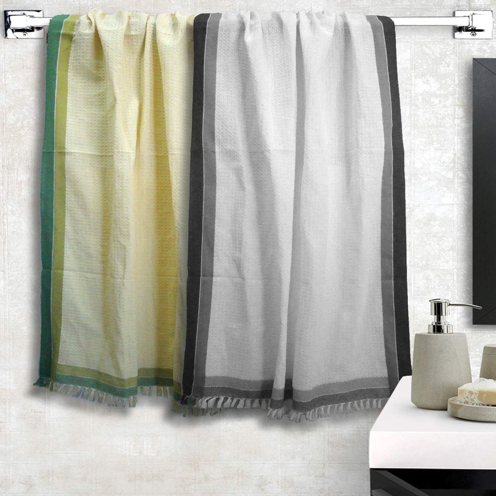 Athom Living Light Weight Cotton Premium Bath Towel 75x150 cm Set of 2.