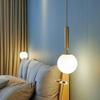 BrightLyts Aluminum Hanging Light for Kitchen Arch, Pendant Lamp for Ceiling Lights Lamp (Multi Color) (Gold and White) view 2