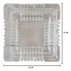 SK Craft Crystal Clear Glass Ash Tray Squire.Designer Ash Tray-10x10 CM, Glass Ashtray, Smoke Collectible Tribal Decoration view 2