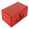 JAYCO Aluminum Empty Tool Storage Box (25 cm x 17 cm x 8 cm, Silver) (Red) view 1