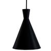Vrct Black Cone Pendant Hanging Ceiling Light with Filament Bulb (No Bulbs Provided) view 2