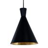 Vrct Black Cone Pendant Hanging Ceiling Light with Filament Bulb (No Bulbs Provided) view 3