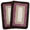 Saral Home Soft Cotton Anti Slip Bathmat Set of 2 (Brown, 40x60 cm) view 1