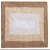 Saral Home Cotton Rectangle Anti-Skid Bath Mats | Soft & Super Absorbent Mats for Shower | Washable, Non-Slip & Quick-Drying Mats for Kitchen Bathroom | Set of 2 (Beige, 40X60 CM) view 4