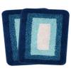 Saral Home Soft Cotton Anti Slip Bathmat Set of 2 (Turquoise, 40x60 cm) view 1