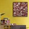 Tamatina Warli Art Canvas Painting-Scene of A Village -Tribal Art|Tribal Painting for Wall view 2