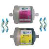 Seazone Set of 4 inch UF Membrane Hollow Fiber 0.001 Micron, 5 Stage Mineral Cartridge and 4 Piece Push Fit Elbow for RO Water Purifiers view 1