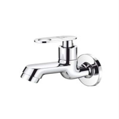 Glimpse(5201) Brass Bib Cock with Wall Flange (15Mm_Silver)