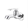 Glimpse(5201) Brass Bib Cock with Wall Flange (15Mm_Silver) view 1