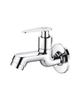 Glimpse(5101) Brass Bib Cock with Wall Flange (15Mm_Silver) view 1