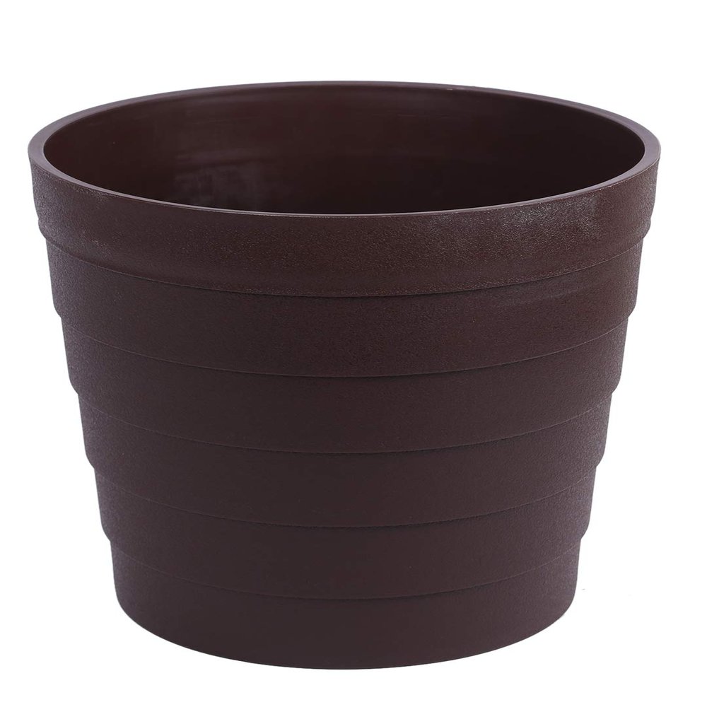 Fourwalls Plastic Container for Plants and Trees (23 cm Tall, Gray)