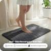 Saral Home Microfiber Rectangular Solid Anti-Skid Bath Mats | Soft & Super Absorbent Mats for Shower | Washable, Non-Slip & Quick-Drying Mats for Home/Kitchen/Office | Pack of 2 (Grey, 40x60 CM) view 3