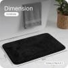 SARAL HOME EASY LIVING Saral Home Microfiber Anti-Skid Rectangular Bath Mat Pack Of 2 (Black, 40X60 Cm) view 2