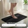 SARAL HOME EASY LIVING Saral Home Microfiber Anti-Skid Rectangular Bath Mat Pack Of 2 (Black, 40X60 Cm) view 3