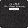 SARAL HOME EASY LIVING Saral Home Microfiber Anti-Skid Rectangular Bath Mat Pack Of 2 (Black, 40X60 Cm) view 4
