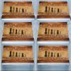 E-Retailer Waterproof PVC Wooden Design Fridge Mat/Drawer Mat Set (Size: 12X17 inch, Set Content: Set of 6) view 1