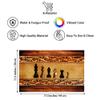 E-Retailer Waterproof PVC Wooden Design Fridge Mat/Drawer Mat Set (Size: 12X17 inch, Set Content: Set of 6) view 3