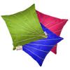 indoAmor Silk Decorative Golden Striped Throw Pillow Cover Bedroom & Living Room Cushion Cover Set Sofa (16X16 Inches), Set of 5 Covers, (Multicolour) view 3
