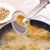 S R EXCLUSIVE Multi-Functional 2 in 1 Fry Tool Filter Spoon Strainer with Clip, Oil Frying BBQ Filter Stainless Steel Mesh Strainer Kitchen Tool, 28 x 10 cm view 4