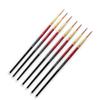 Kamal Wood Artist Quality Detail and Synthetic Script Liner Set of 7 for Artists in TAKLON, for Oil Painting, Modern Art, Nail Art, Ganapati Painting, Intricate Painting view 1