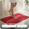 SARAL HOME EASY LIVING Saral Home Microfiber Anti-Skid Rectangular Bath Mat Pack Of 2 (Red, 40X60 Cm) view 3
