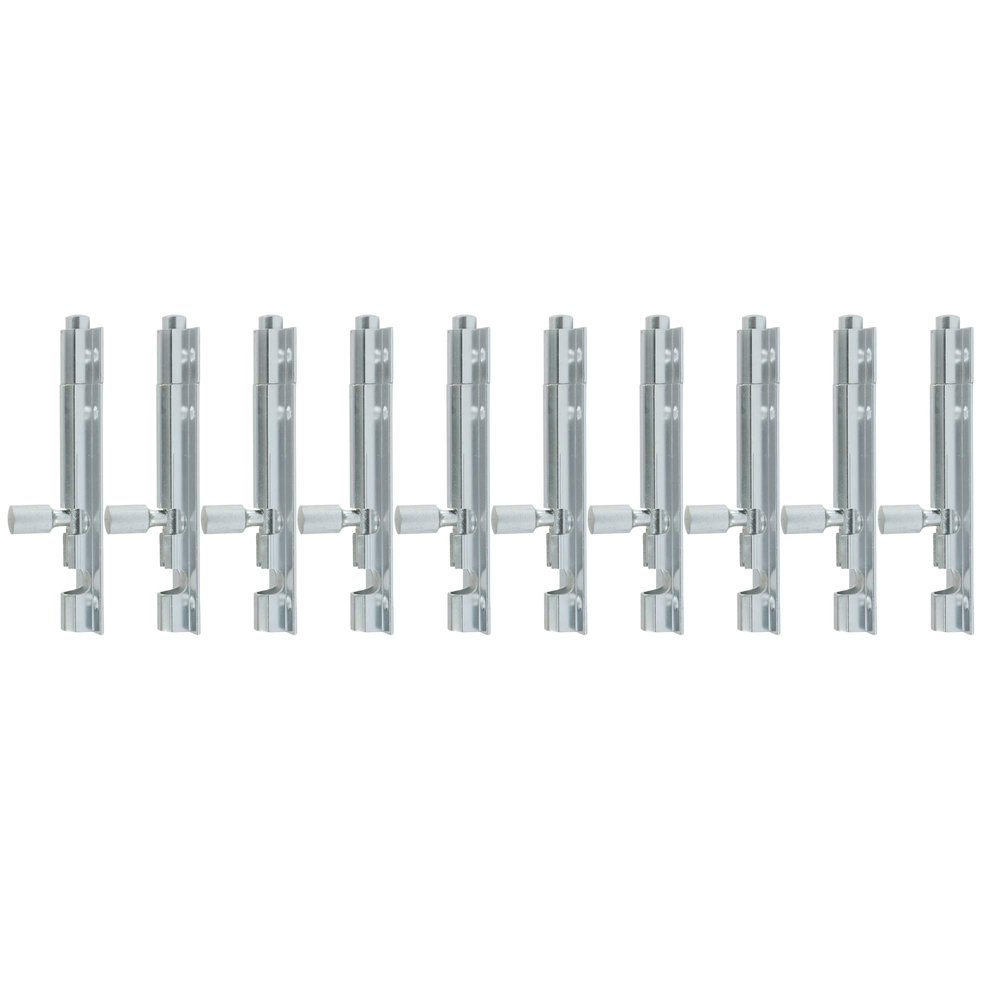 BOSCO Tower Bolt Heavy Duty Aluminium 4 Inch Tower Bolt for Home,Offices Doors and Windows/Tower Bolt for Main Door/Door Latch/Kundi/Chitakini/Door Latch for Main Door and Windows Pack of 10 pcs