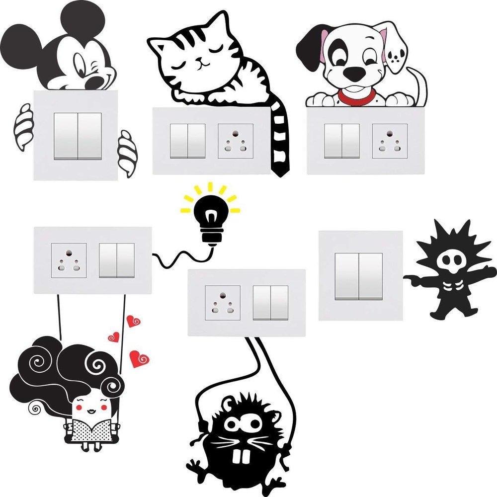 Decals Creation Switch Sticker Switch Panel Sticker Switch Decals Switch Board Sticker Standard Size